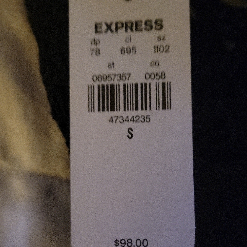 Express Women's Black Cardigan Crochet Long Sleeve NWT Sz SM  $12 - Picture 6 of 9